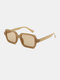 Unisex Fashion Casual Square Full Frame UV Protection Sunglasses - Yellow