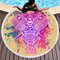 3D الطوطم البوهيمي ماندالا الفيل طباعة مناشف الشاطئ ستوكات شكل دائري بطانية نزهة - #6