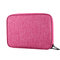 Women Data Cable Storage Bag Digital Power Charger Multi-function Travel Portable Storage Bag - Pink