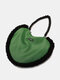 Bolsa feminina Dacron Fashion em forma de coração Multi-Carry Bolsa ombro Bolsa - Verde