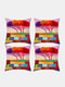 4 Pcs Landscape Oil Painting Tree Pattern Colorful Print Pillowcase Throw Pillow Cover Linen Sofa Home Car Cushion Cover - #02