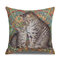 Retro Style Cats Linen Cotton Cushion Cover Home Sofa Art Decor Throw Pillowcase - #9