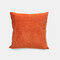 Almohada nórdica de chenilla teñida en hilo de color sólido, sofá de oficina, almohada cuadrada, funda de cojín de cabecera para dormitorio simple - naranja