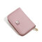 Women PU Leather 9 Card Slot Wallet Leisure Solid Coin Purse - Purple