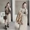 Thicken Loose High Collar Long Paragraph Over The Knee Pullover Sweater - Apricot