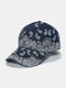 Unisex Dacron Paisley Print Trendy Punk All-match Adjustable Outdoor Sunshade Peaked Caps Baseball Caps - Navy