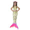 3Pcs Bohemian Style Girls Mermaid Tail Bikini Sets Bathing Suit Swimwear For 4Y-13Y - 3