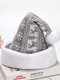 Christmas Outdoor Dance Party Knitted Woolen Plush Christmas Hat Snowflake Fawn Adult Brimless Hat - #03