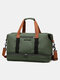 32L Oxford Two Layers Large Capacity Multi-Pockets Waterproof  Handbag Crossbody Bag Summer Travel - Green
