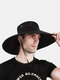 Men & Women Camouflage Wide Brim Outdoor Climbing Fishing Sunshade Bucket Hat - Red