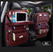 5 Color Car Seat Storage Bag Hanging Bag Leather Material Car Multifunction Storage Hanging Bag Car Seat Organizer - Wine Red