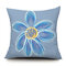 Ins Idyllic Fresh Daisy Flowers Plush Pillowcase Sofa Cushion Office Lunch Break Pillow - #2