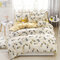 4Pcs Sommer Kühlung Gewaschen Polyester Baumwolle Bettwäsche-Sets Gesteppte Bettbezug Decke - #5