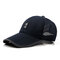 Mens Womens Summer Acrylic Mesh Visor Baseball Cap Outdoor Casual Breathable Adjustable Sports Hat - Navy
