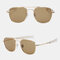 Metal Square Sunglasses Sunglasses Glasses - #04