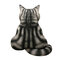 3D مطبوعة القط وسادة الظهر القطيفة لعبة هدية محاكاة القط وسادة - #1