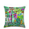 1 PC Creative Cartoon Graffiti City View Linen Cushion Cover Home Sofa Decor Office Throw Pillow Cover Pillowcase - #4