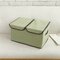 Large Size Non-woven Fabrics Clothes Storage Box Cotton Linen Cardboard Container - Green