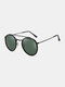 Unisex Metal Full Frame Double Beam High-definition Polarized UV Protection Sunglasses - #06