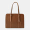 Women Multi-pocket Large Capacity 15.6 Inch Laptop Bag Briefcase Business Handbag Crossbody Bag Tote - Brown