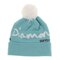 Unisex Winter Warm Knit Crochet Slouch Hat Hip-Hop Ball Beanie Cap Diamond Ski Hat - Blue