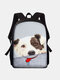 Women Cat Dog Funny Expression Animal-print Backpack - 01
