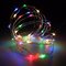 3M 4.5 فولت 30 LED البطارية سلك فضي صغير سلسلة خرافية ضوء متعدد الألوان ديكور حفلة عيد الميلاد - رغب