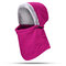 Men Women Warm Hunting Face Mask Cap With Earmuffs Hooded Scarf Windproof Warmer Cap With Neck Flap - Rose Red