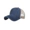 Men Adjustable Embroidery Mesh Cotton Hat Outdoor Sports Climbing Sunshade Baseball Cap - Navy