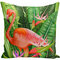 Capa de almofada de aquarela Flamingo em tecido para casa Capa de almofada de modelo Travesseiro de quarto de modelo - #02