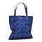 Women Fashion Rhombic Solid Handbag - Blue