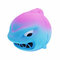 Squishy en forma de tiburón feroz Colección de regalo de juguete de levantamiento lento con embalaje - Azul + rosa