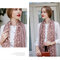 Womens Lace Sexy Cotton Scarves Shawl Casual Travel Shawls Wraps Soft Fashion Breathable Scarves - Pink
