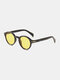 पुरुषों के आरामदायक फैशन आउटडोर UV सुरक्षा सर्कल गोल धूप का चश्मा - #02
