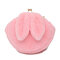 Cute Rabbit Plush Creative Shoulder Bag Phone Bag Chain Shell Crossbody Bags - Pink