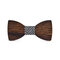Mens Wood Print Bowtie Casual Wedding Party Bow Ties Vogue Vintage Tie - #2