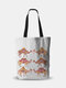 Women Canvas Bohemia Ethnic Pattern Shoulder Bag Handbag Tote Shopping Bag - 1