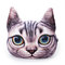 Creative 3D Dog Cat Throw Pillows Plush Meow Star Sofa Bed Cushion 2 Sizes - K