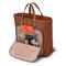 Women Multi-carry Backpack Patchwork Crossbody Bag Satchel - Brown