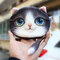 لطيف عملة محفظة هدية الإبداعية 3D القط القماش الكرتون حقيبة عملة  - #4