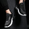 Men  Large Size Breathable Sports Shoes  - Black