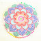 Gradient bohème Floral Mandala rond siège housse de coussin maison chambre canapé Art décor housse de coussin - #20