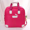 Women Nylon Messenger Bag Square Crossbody Bag - Rose Red