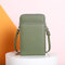 Women PU leather Phone Bag Crossbody Bag - Green