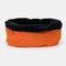 Invierno Plus Fleece Sombrero Gorro de algodón Comfort Sombrero Babero cálido multifuncional a prueba de viento Sombrero - naranja