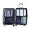 7Pcs Cationic Oxford Travel Storage Bag Clothes Shoes Bra Washing Bag Makeup Storage Bag - Navy