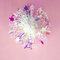 1pcs noël laser couleur fleur arbres de noël ornement noël étoile à cinq branches décor - #8