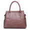 Women Vintage High-end Handbags Large Capacity Crossbody Bag - Purple