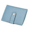 Women Genuine Leather Card Holder Simple Casual Wallet Purse - Blue