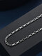 Trendy Simple Rectangle Patchwork Chain Shape Stainless Steel Necklace - Steel Color （Width: 0.2 cm / 0.0